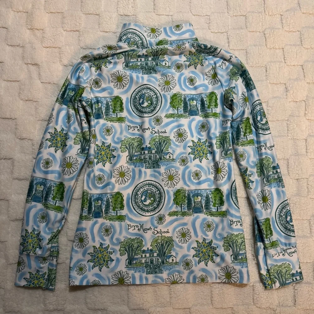 Bryn Mawr School Logo Long Sleeve Quarter Zip Jacket, Kaeli Smith, Women X-Small
